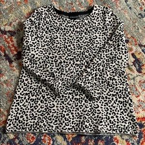 Leopard 3/4 Length Sleeve Sweater